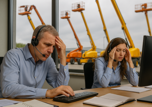 Alltag einer Arbeitsbühnendispo, Vertriebstraining & Prozessoptimierung mit branchentrainer.de